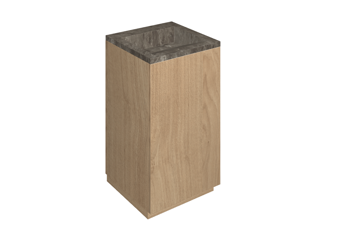 Cube Air Washbasin 50 Wood