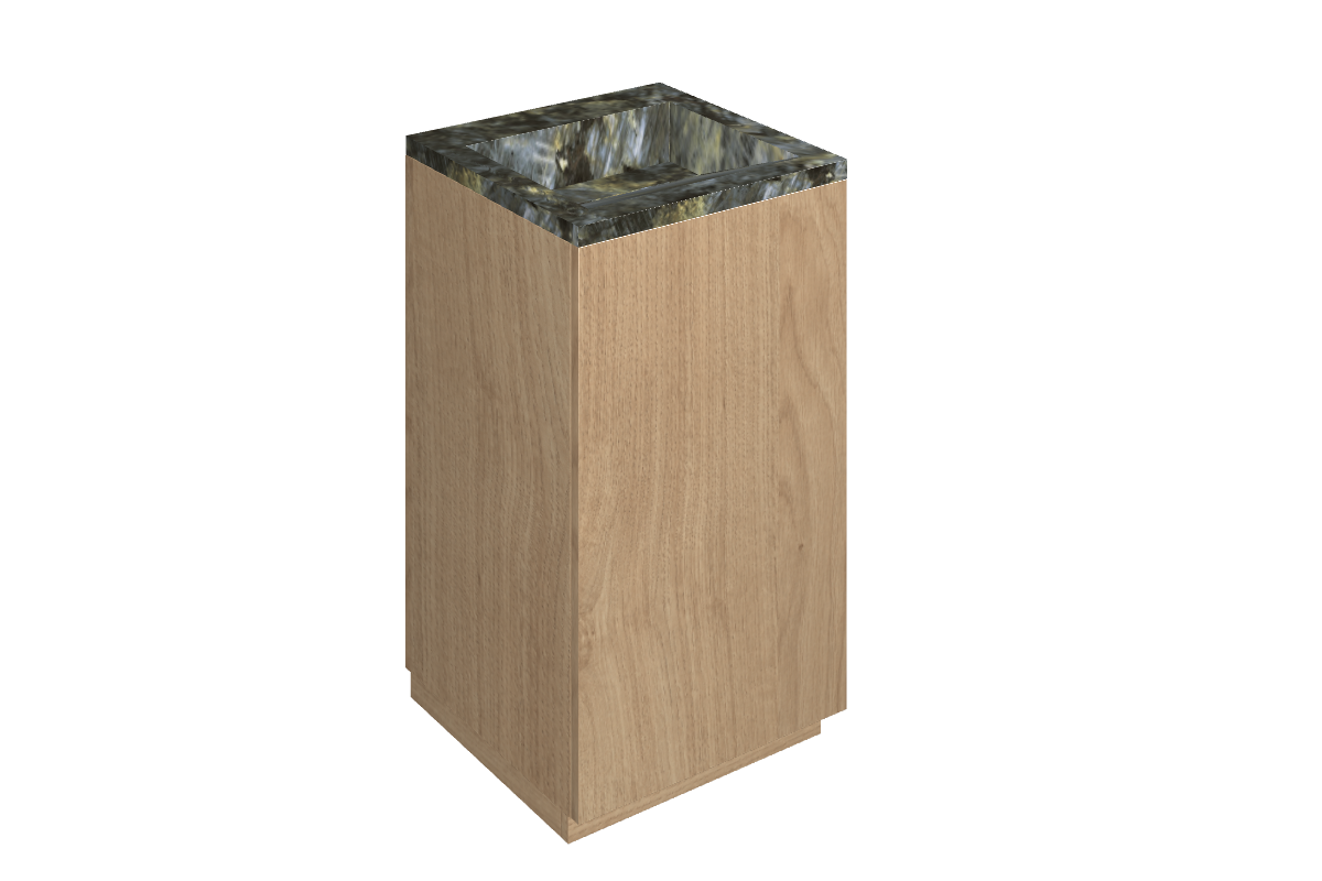 Cube Air Washbasin 50 Wood