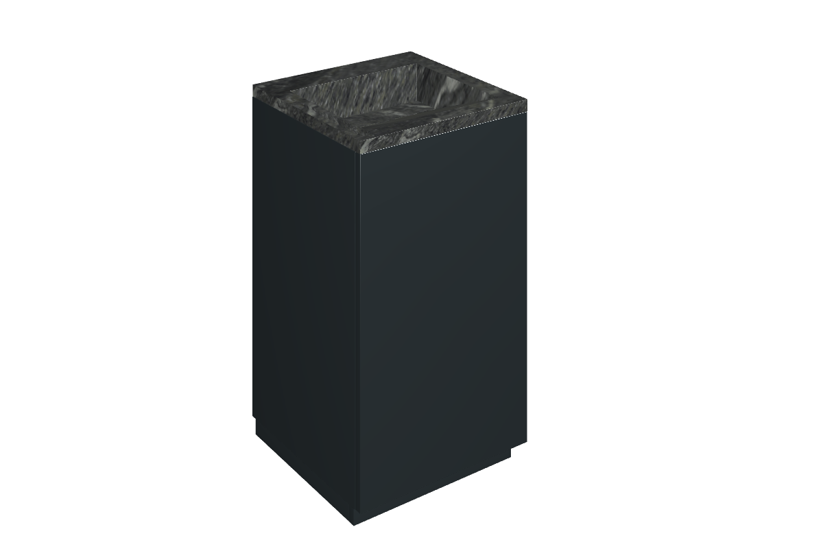 Cube Air Washbasin 50 Black