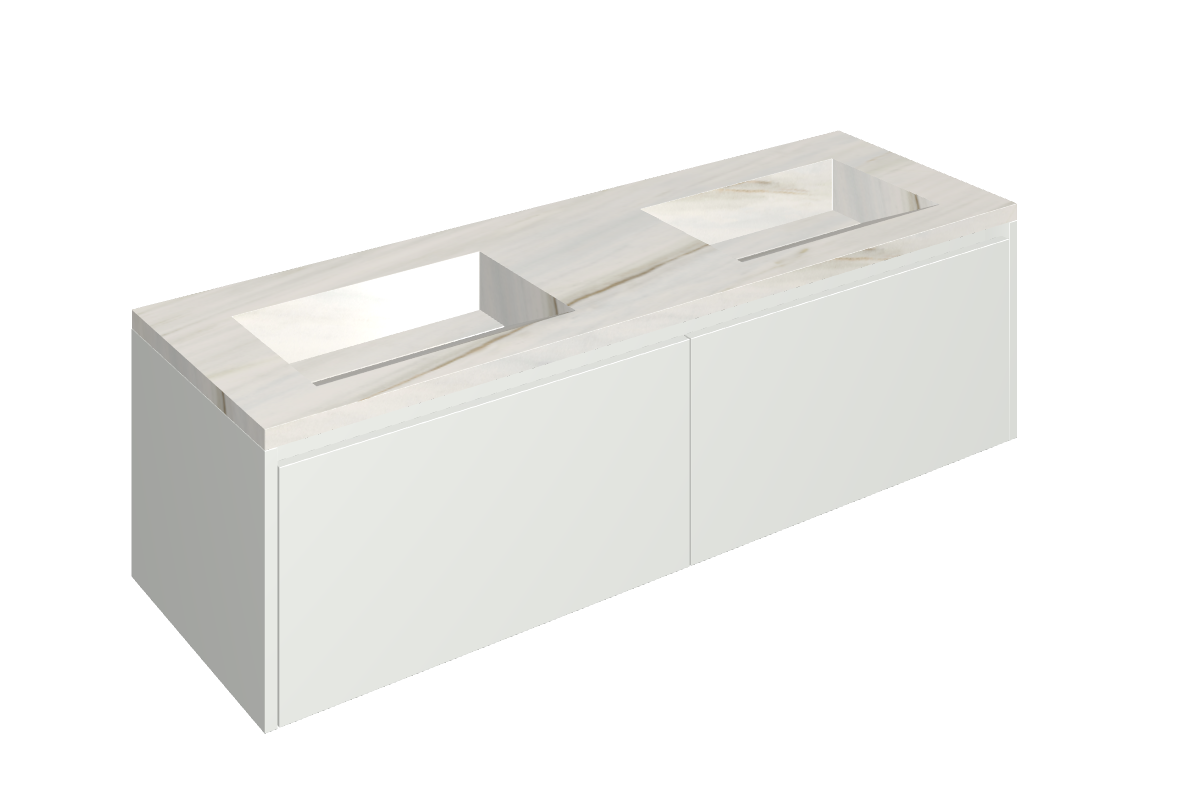 Fly Air Washbasin Duo 150 White